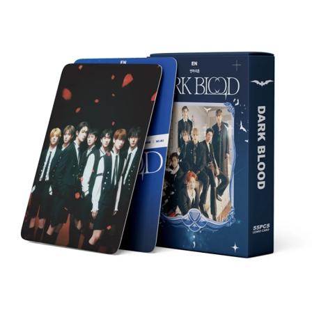 55st/kartong Kpop GIDLE Nytt album JAG KÄNNER fotokort I am FREE-TY lomo-kort IVE Vann Young MÖRKBLODS-fotokort 04