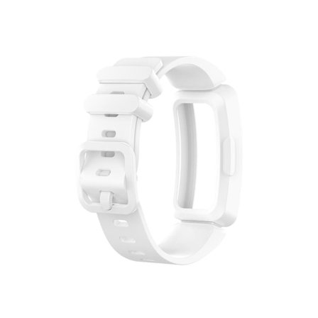 Vit Vit Smartklocka Silikon Armband kompatibelt med Fitbit Inspire Hr (vit)