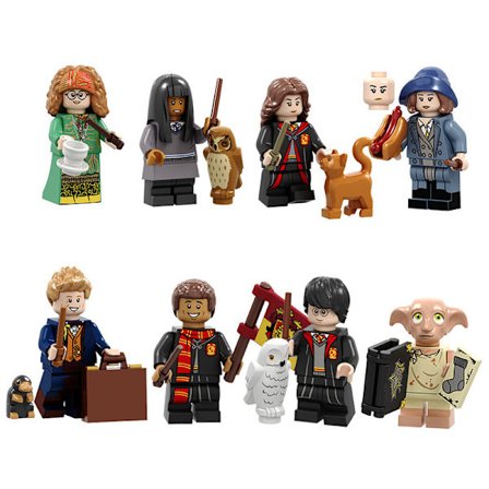 8-pack Harry Potter Figurer Minifigurer Sammansatta Mini Byggklossar Leksaker Presenter Heminredning kk -YQ