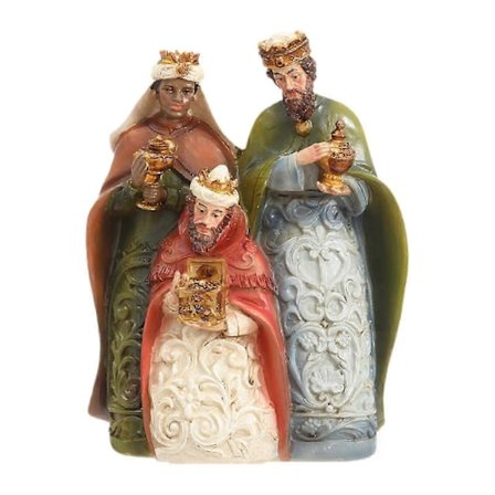 Julekrybbe Sett Julefigurer for Innendørs Borddekorasjon, Julekrybbeutstilling til Julebord