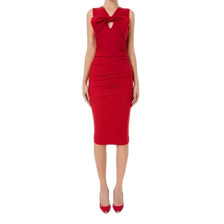 Elisabetta Franchi Midi Kjole Rød, Dame, Størrelse: XS