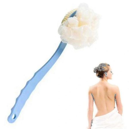 Dusjbørste med børste og loofah