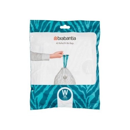 BRABANTIA Avfallspose PerfectFit W 40stk 5l