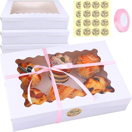 15 Pakke Heilwiy Pai-esker Bakeri-esker Med Vindu Kraft Kakebokser Auto-popup Gaveeske