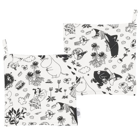 Arabia Mumin grytekluter 2-pakk, off-white' - 'Off white