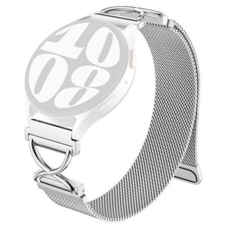 Huami Amazfit GTS 3 Klockarmband Magnetiskt Milanese-armband i rostfritt stål med X-formad kontakt - Silver