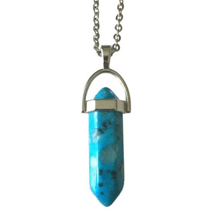Necklace - Jasper - Blue - Point