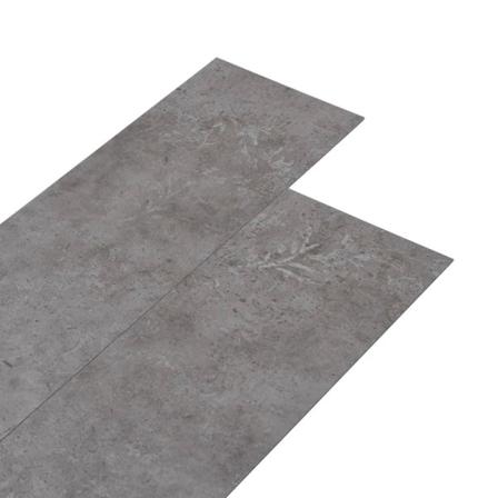 Vidaxl Golvbrädor I Pvc 5,26 M² 2 Mm Betonggrå Grå