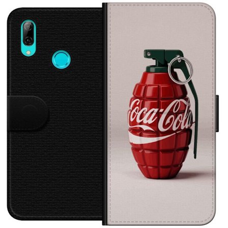 Kompatibel Tegnebogsetui til Huawei Huawei P smart 2019 Kunstnerisk illustration af Coca Cola granatæble i rødt og grønt, pop art inspireret motiv