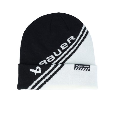 Bauer - Černá cuff Beanie - Colorblock Toque Black/White Cuff @ Hatstore