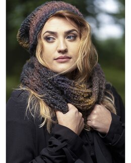 Garnpakke Halsedisse og hue Brun