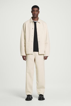 COS Men's Rider Straight Leg Jeans in White