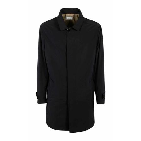 Brunello Cucinelli, Double-Breasted Coats Blauw, Heren, Maat:M