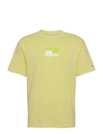 Tjm Tonal Flag Tee Yellow Tommy Jeans