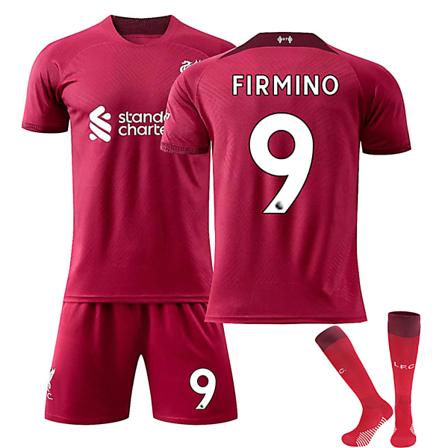 22/23 Ny säsong Hem Liverpool F.C. FIRMINO Nr 9 Barn Jersey-paket Barn-20