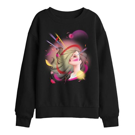 Pocahontas Barn/Barn Airbrush Sweatshirt 9-11 År Svart