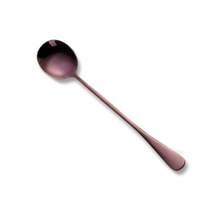 Great Dessert Spoon Lättviktsrörande kaffesked - Lila Rund