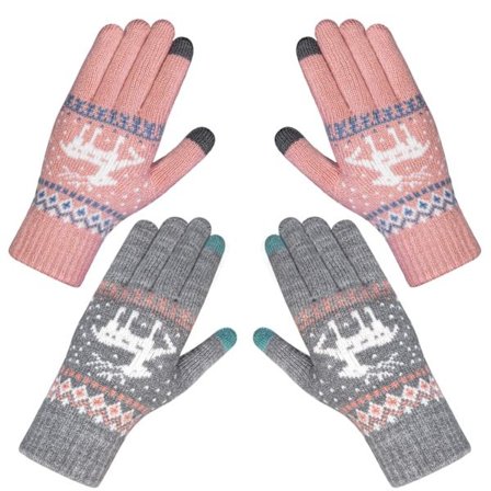 Moderigtige handsker dame vinter varme touchscreen vinterhandsker sneblomst print hold varmen med kashmir til kvinder og mænd genanvendelige