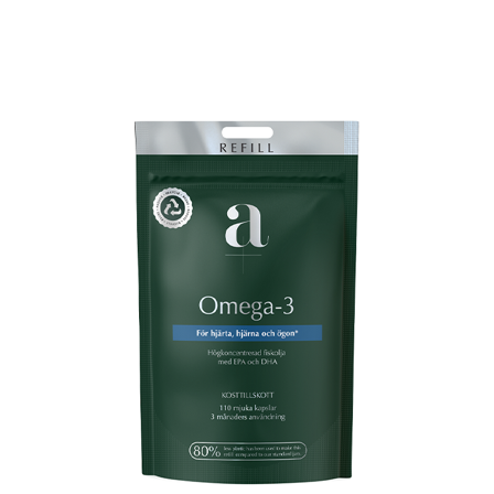 A+ Omega-3 110 myke kapsler Refill