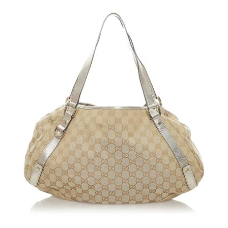 Gucci Vintage, Pre -owned GG Canvas Pelham Tote Bag Bruin, Dames, Maat:ONE Size