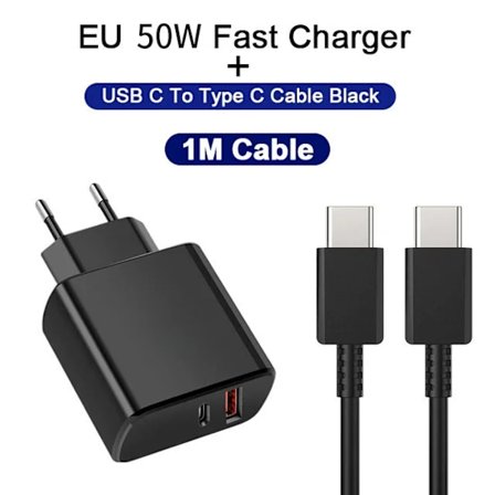 USB C Laddare 50W för Samsung Galaxy S Serien S24 PD ny Höghastighets Snabbladdning Mobiltelefon för IPhone 15 Pro Max