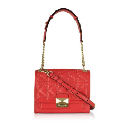 Karl Lagerfeld, K/Kuilted Studs Small Shoulder Bag Czerwony, Kobieta, Rozmiar: ONE Size