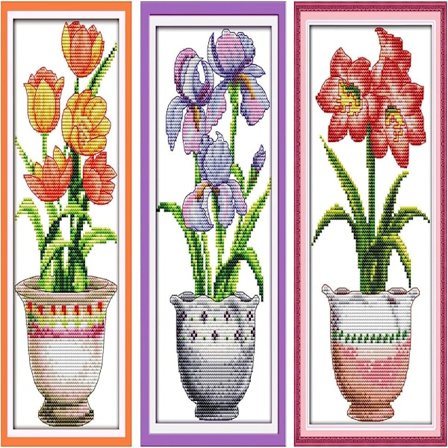 Korsstingssæt Fuldt udvalg af broderisæt medregnet