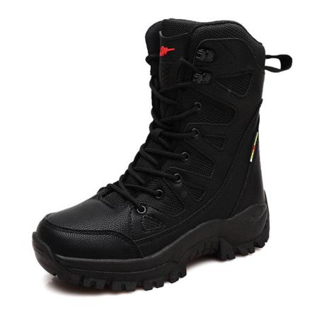 Herr Mesh Rund Toe Snörning Ankel Boot Comfort High Top Booties