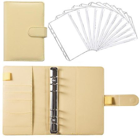 Leather Binder Budget Planner Cash Envelope Wallet System