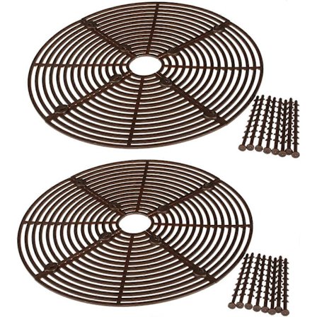 Pakke Blomsterpottebeskytter Net Katteafvisende Babysikkerhed Børne- og Dyrebeskyttelse 30cm Brun