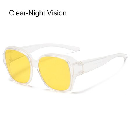 Polariserte solbriller som passer over briller - UV-beskyttelse - Kan brukes over reseptbelagte briller