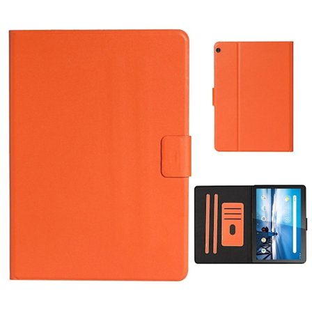 Lenovo Tab M10 läderfodral med enkelt tema - Orange