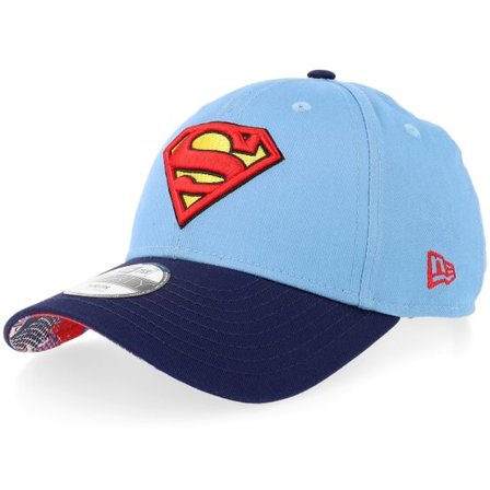 New Era - Blå adjustable Keps - Kids Dc 9FORTY Superman Sky/Navy Adjustable @ Hatstore