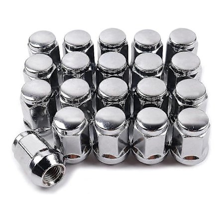 20 krom hjulmuttere 14x1,5 mm 19 mm sekskant for Chevrolet 1999-2021