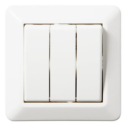 Elko EKO04505 Strömbrytare 3x1-pol, snabbkoppling, utan klor 3x1-pol, Strömbrytare & vägguttag