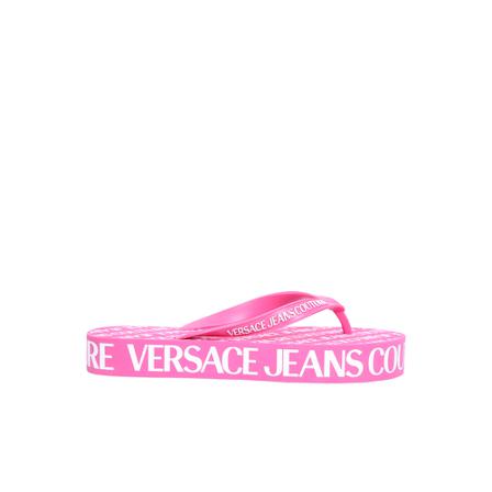 Versace Jeans Couture Sun Garland-Print Flip Flops Pink, Dame, Størrelse: 36 EU