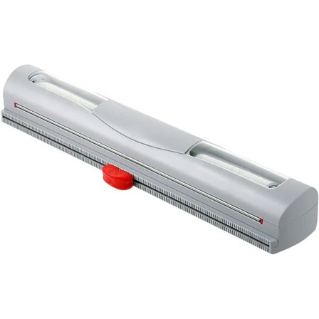 Matfilmdispenser for plastfolie, gjenbrukbar matfilm Dispenser - grå