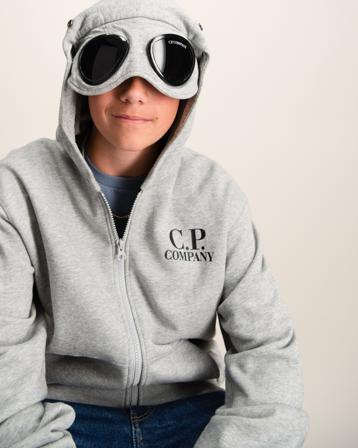 C.P. Company ZIP SWEATSHIRT/HOOD Grau Hoodies/Kapuzenpullover Jungen - Kidsbrandstore