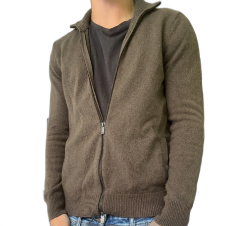 Cardigan Zip från Massimo Dutti i kashmir