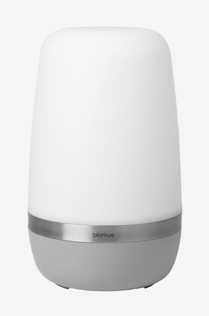 Blomus - Kannettava LED-valaisin Spirit, Ø 15 cm - Harmaa - Ladattavat valaisimet - - Homeroom