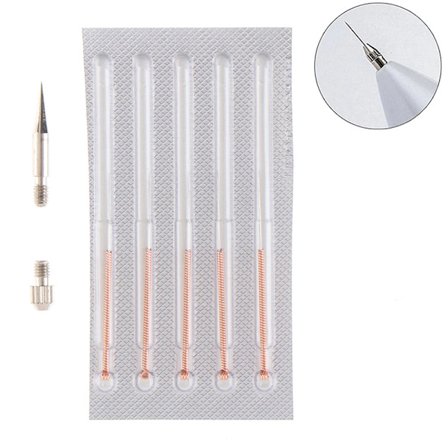 1 sæt hudpletfjerner værktøj modermærke tatoveringsfjernelse tyk plasmapen nål til ansigt vorte tag mikronål laser plasmapen plasmapen