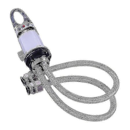 Forkromet blandingsbatteri til bruser i campingvogn, autocamper, autocamper, udløb 1/2 med 1500 mm push-fit-haler