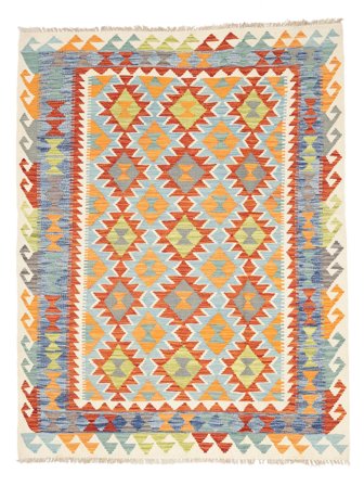 Handgeweven Kelim Afghan Old Style Vloerkleed 147X190