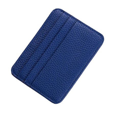 Smal Plånbok med Flera Kortfack i PU-Läder, Liten Korthållare för Kvinnor och Män