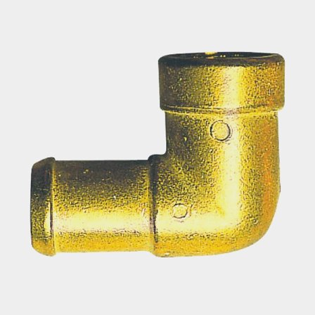 Slangnippel, inv. 3/8" x 12 mm slang, 90°