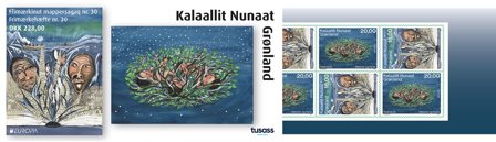 Grønland - EUROPA 2022 Sagn & myter - Postfrisk selvklæbende hæfte