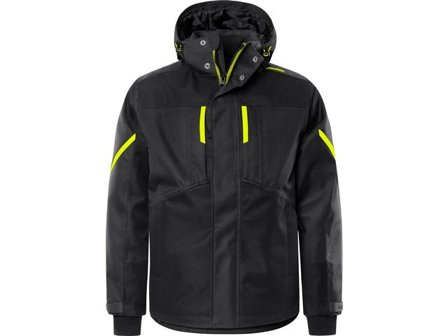 FRISTADS Vinterjacka Airtech 4058 Svart/Gul XS - Lyreco - Arbetskläder - Arbetsjackor - Parkas- och vinterjackor