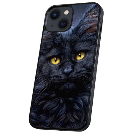iPhone 14 - Skal/Mobilskal Svart Katt