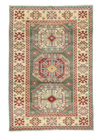 Ruční Vázání Kazak Koberec 120X177 Vlněný Hnědá/Oranžová Malý