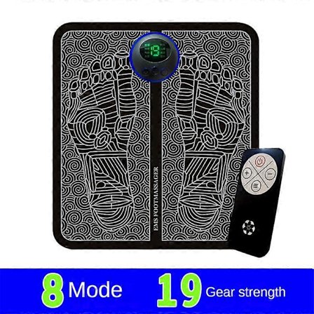 Elektrisk fotmassasje EMS fotmassasje matte sirkulasjonsforbedrer USB oppladbar_ma